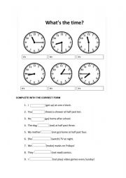 Time and daily routines