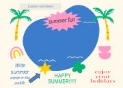 English Worksheet: summer fun