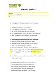 English Worksheet: high school