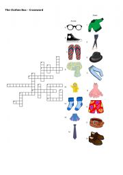 Clothes - Crossword 