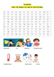 ILLNESSES - VOCABULARY ACTIVITY