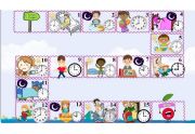 English Worksheet: he & she daily routines game