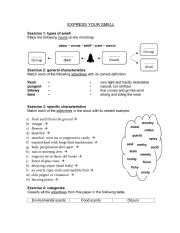 English Worksheet: Describing smell