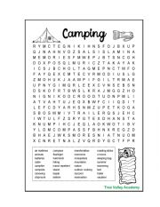 English Worksheet: word search