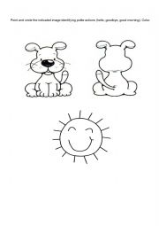 English Worksheet: greetings
