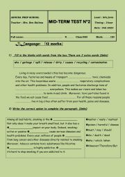 Mid Test 2 9th forms