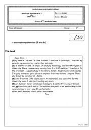 English Worksheet: 8th full test2