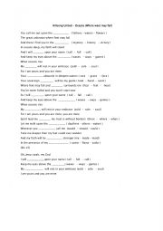 English Worksheet: Temble Song to Complete