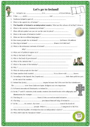 English Worksheet: Ireland Quiz