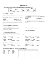 English Worksheet: PAST SIMPLE QUIZ