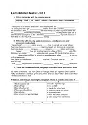 consolidation tasks for 6th formers in Tunisian primary schools