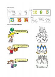 English Worksheet: number 1-20