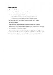 English Worksheet: Othello Study Guide