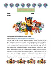 Jobs Paw Patrol