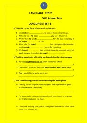 Language tests