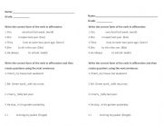 English Worksheet: Past Simple Tense - Evaluation