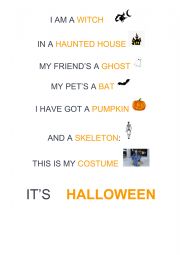 English Worksheet: I AM A WITCH