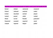 REGULAR VERBS PRONUNCIATION