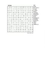 English Worksheet: spring