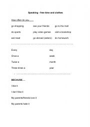 English Worksheet: TAlking about clothes