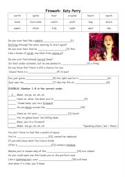English Worksheet: Firework