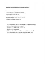 English Worksheet: second conditional