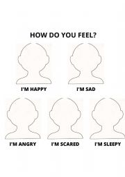English Worksheet: How do you feel?