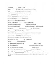 English Worksheet: future tenses