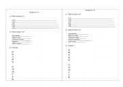 English Worksheet: Numbers