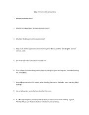 English Worksheet: Edge of America Movie Questions