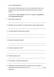 English Worksheet: Cunk on Britain episode 3