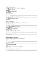Reported Speech