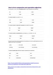English Worksheet: comparative superlative