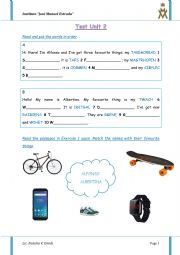 English Worksheet: Everyday Objects - Have got