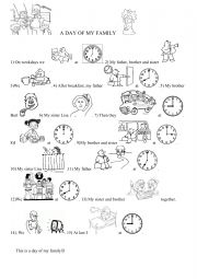 English Worksheet: maguie simpsons family day