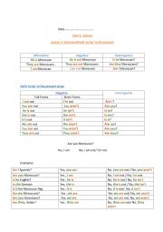 English Worksheet: Verbs in the present simple (negative and interrogative)
