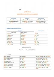 Verbs in the present simple (negative and interrogative)