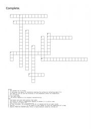 English Worksheet: Climate and weather vegetation