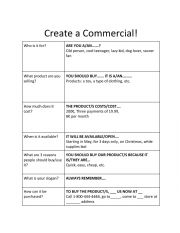 CREATE A COMMERCIAL