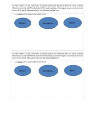 English Worksheet: True false cards