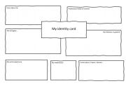 English Worksheet: identity card - prepare for a job interview