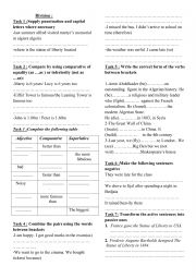 English Worksheet: grammar revision
