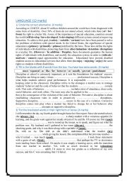 English Worksheet: 3rd Form Mid-Term Test 3 