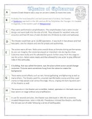 English Worksheet: Epidaurus Theatre