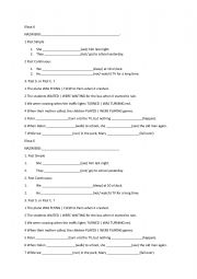 English Worksheet: Past Simple and Past Continuous
