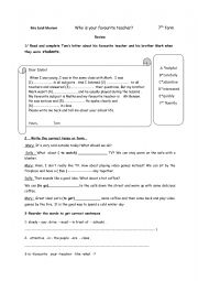 English Worksheet: 7th form basic education