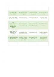 English Worksheet: Burning questions