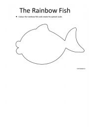 English Worksheet: The Rainbow fish