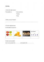 English Worksheet: going on a picnic