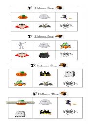 English Worksheet: Halloween bingo